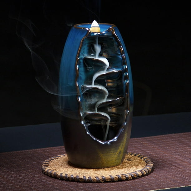 ZWCIBN Incense Burner,Backflow Incense Fountain Waterfall Stick Holder,Incece Falls Meditation Decor for Your Room